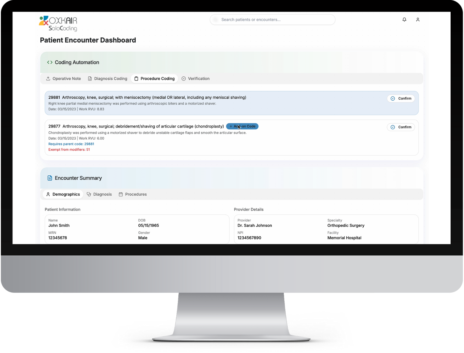 Oxkair SoloCoding Coding Interface
