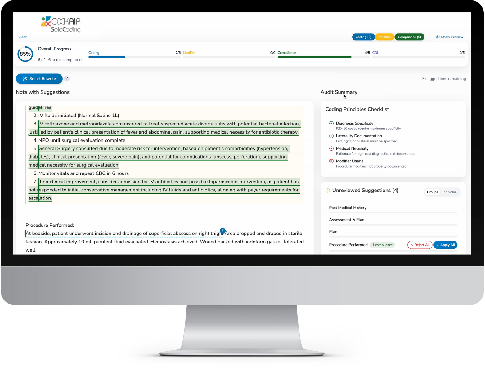 Oxkair SoloCoding Editor Interface